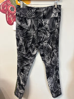 DKNY Black Print Leggings, XL