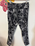 DKNY Black Print Leggings, XL