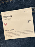 New AG Adriano Goldschmied The Erin Denim Skirt, 32 (14) (retail $168)