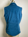 Eddie Bauer Blue Fleece Vest, L