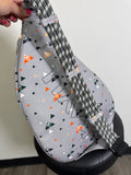 Kavu Gray Print Sling Backpack, 16"x10"
