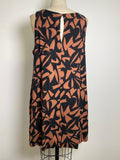 A New Day Black/Brown Linen Dress, L