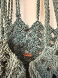 Free People Green Crochet Handbag, 10"x10"