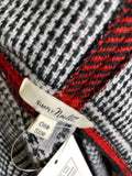 Simply Noelle Red/Black Hooded Wrap Cardigan, One Size