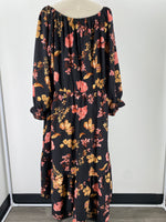 Bloomchic Black Print Dress, 22/24