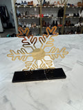 Chanel Gold Snowflake Counter Display, 4.5"x5"