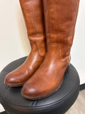 Frye Retail $318 Cognac Leather Melissa Button Boots, 7.5