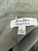 Faded Rose Green Cropped Jacket, L