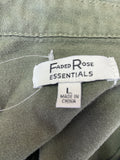Faded Rose Green Cropped Jacket, L