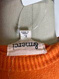 &Merci Orange Sweater, L