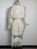 New Chico's Lace Fringe Topper, L