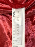 Fabletics Red Crushed Velour 29" Inseam Leggings, M