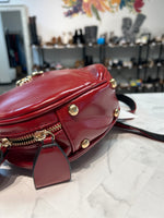 BeiBaoBao Red Round Crossbody Bag 7”