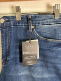 New Nicole Miller Slim Straight 27" Inseam Jeans, 16