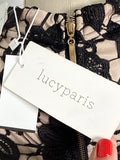 Lucy Paris 2pc Black Skirt + Top, S