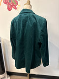 J. Crew Green Velveteen Blazer Jacket, 3X