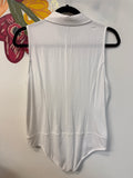 New Chelsea & Theodore White Bodysuit, M