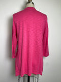 New Chico's Pink Cotton Slub Top, M