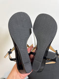 Michael Kors Black Patent Sandals, 7.5