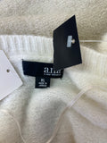 New a.n.a. Cream/Black Sweater, XL