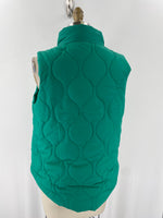Boutique Green Snap & Zip Front Vest, S