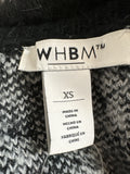White House Black Market Faux Fur Trim Sweater, XS