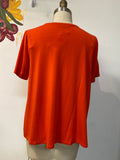 Eileen Fisher Red Tencel Tee, M
