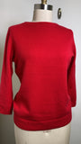 Talbots Red 100% Cashmere Sweater, M