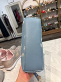 New Lauren Conrad Blue Blair Crossbody Bag, 7'H x 10''W x 3''D