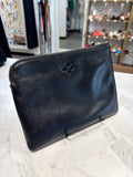 Patricia Nash Black Leather Wristlet, 9"x6.5"