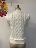See and Be Seen White Sweater, S