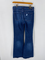 Express 70s Flare Mid Rise Jeans, 6