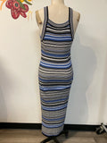 White House Black Market Black/Blue Dress, S