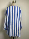 Ruby Rd Blue Stripe Top, 1X