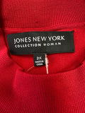 Jones New York Red Top, 2X