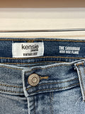 Kensie Savannah High Rise Flare 32" Inseam Jeans, 10