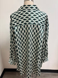 Lane Bryant Green/Black Top, 18/20
