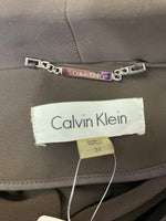 Calvin Klein Brown Blazer Open Front Jacket, 3X