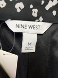 Nine West Black Print Dress, M