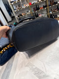 Anne Klein Black Faux Leather Crossbody Bag, 12"x9"