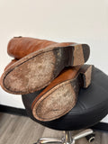 Frye Retail $318 Cognac Leather Melissa Button Boots, 7.5