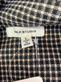 Max Studio Black Print Dress, L