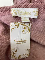 New Weekend Suzanne Betro Pink Sweater, XL