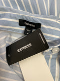 New Express Blue Stripe Dress, M