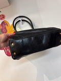 Tory Burch Black Leather Shoulder Bag, 12"x15"