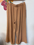 Tan Pants Wide Leg , XL