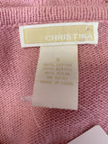 Christina Pink with Pearl Accents Sweater, S