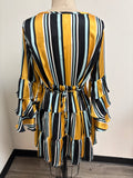 New Velzera Black/Yellow Dress, L
