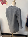 YCoo Paris Blue Open Front Jacket, M