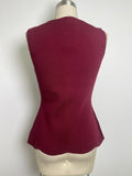New Skies Are Blue Wine Knit Button Down Sweater, XS
